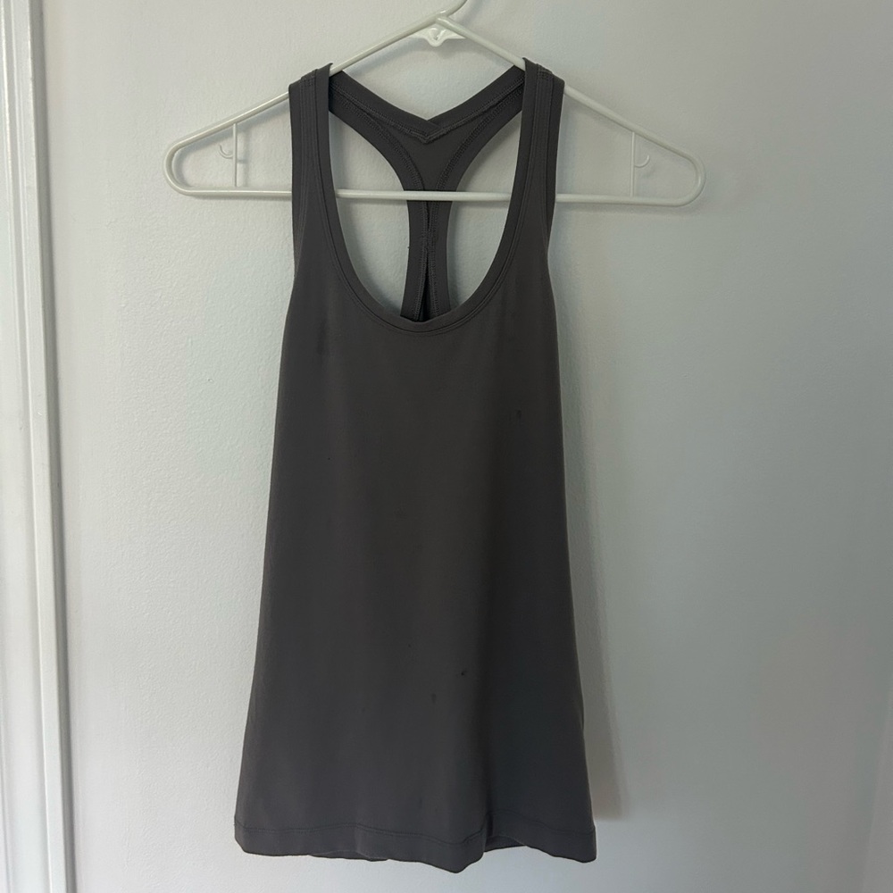 lululemon Gray/taupe racerback tank